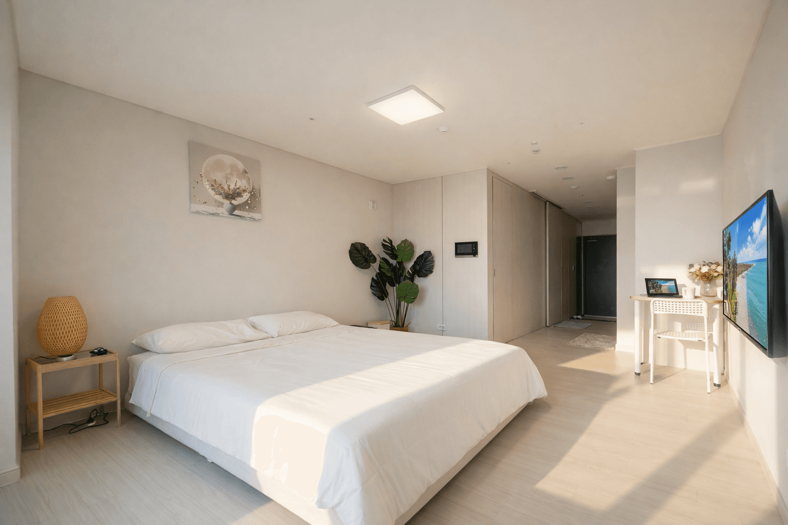 HUFS Station 1-min — New 23rd Floor Officetel with Free Parking