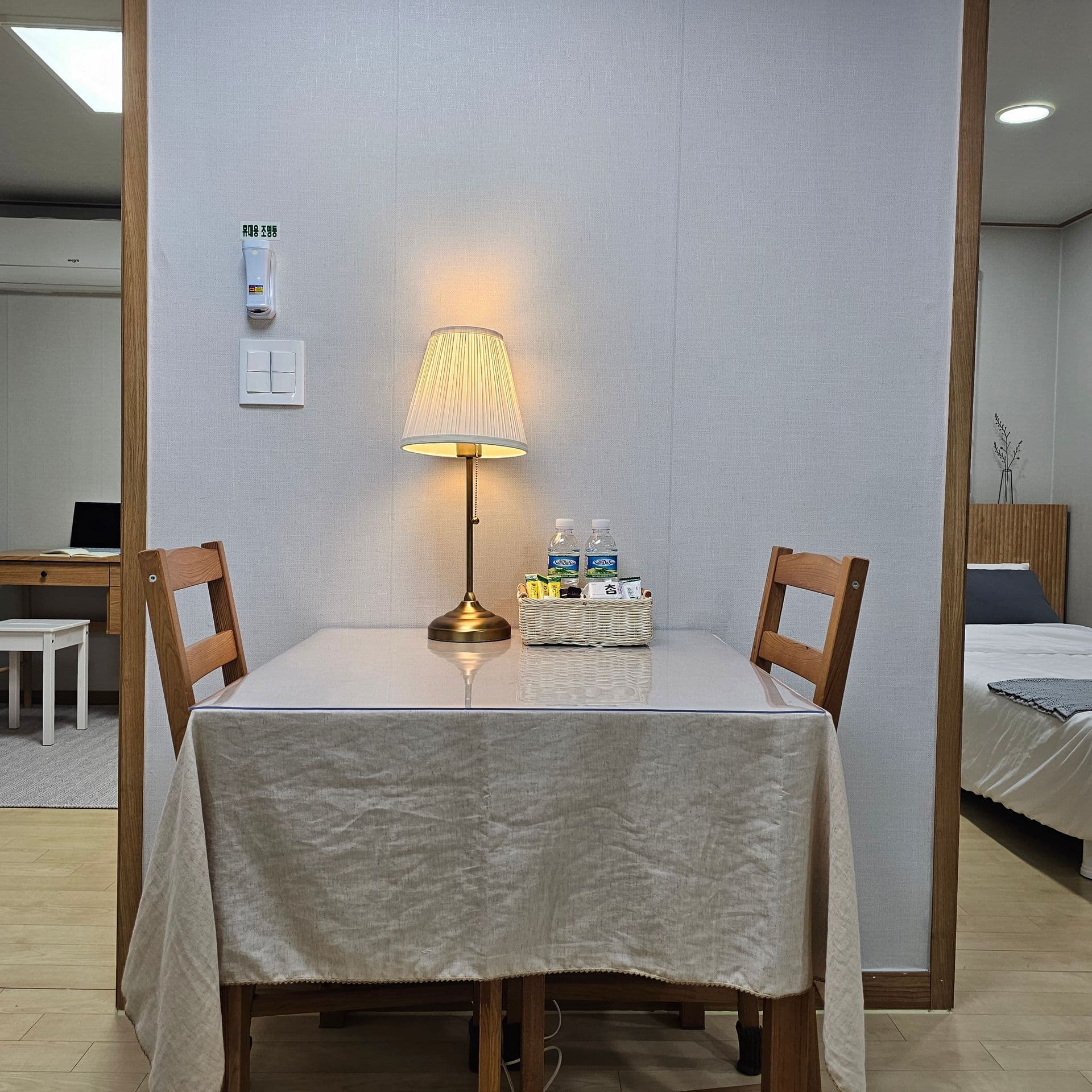 Modern Wood-and-White Studio Near Dongdaemun, Myeongdong
