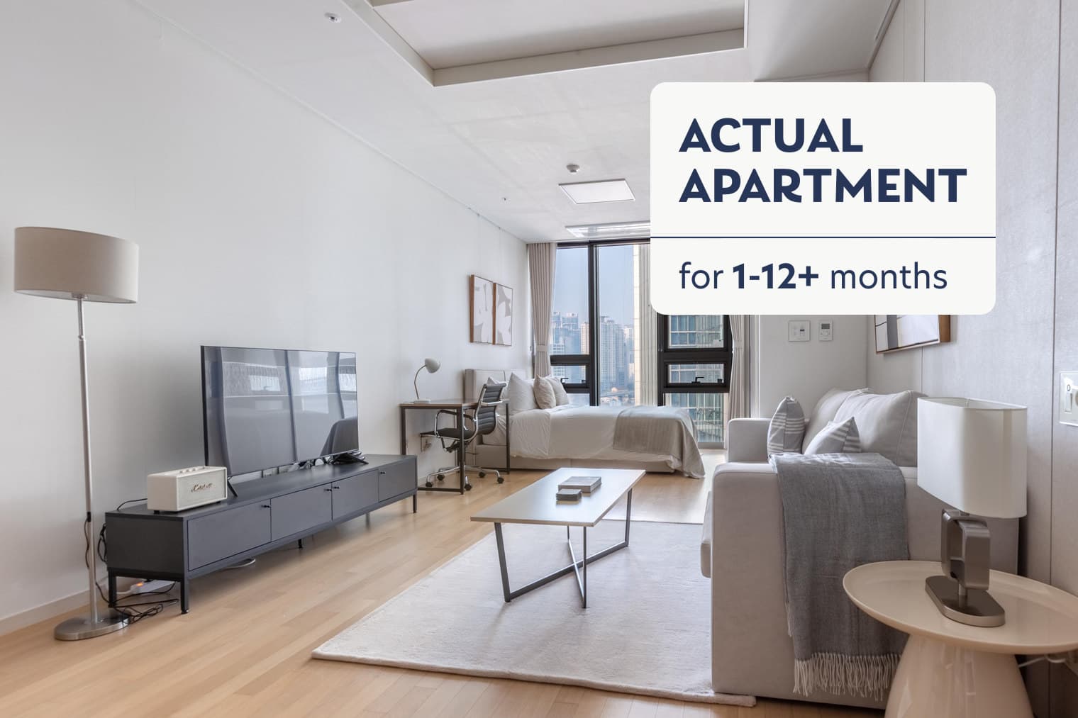 Blueground Yongsan — 8F, 46㎡ (Corporate, 4-Week Min)